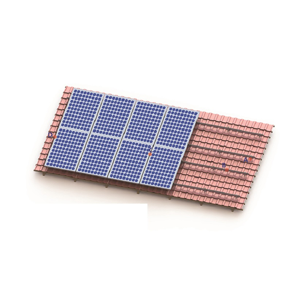 斜瓦屋頂光伏支架